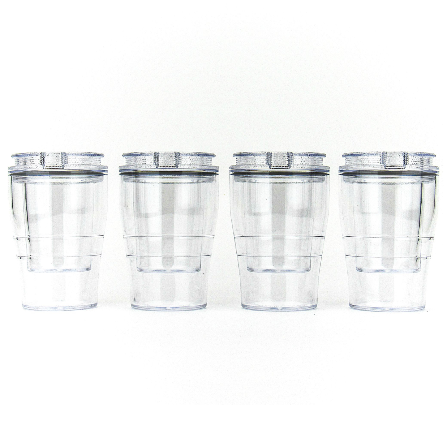 Double Take Shot Glass (Clear) - 4 Pack